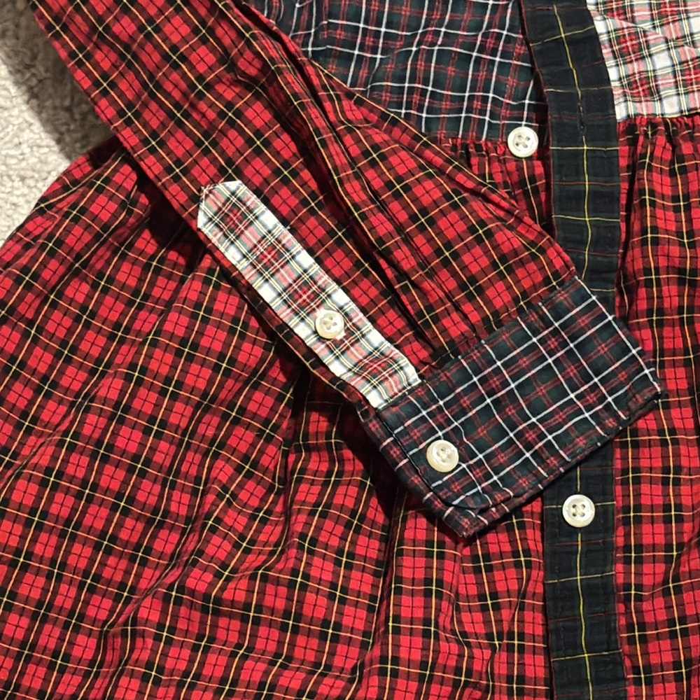 Polo Ralph Lauren plaid dress size 10 girls no belt - Picture 2 of 7
